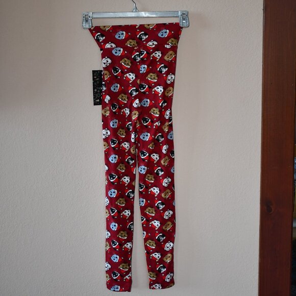 LA Winner Women's Red Christmas Cats Kitties Stretch Leggings Size S - Picture 4 of 5